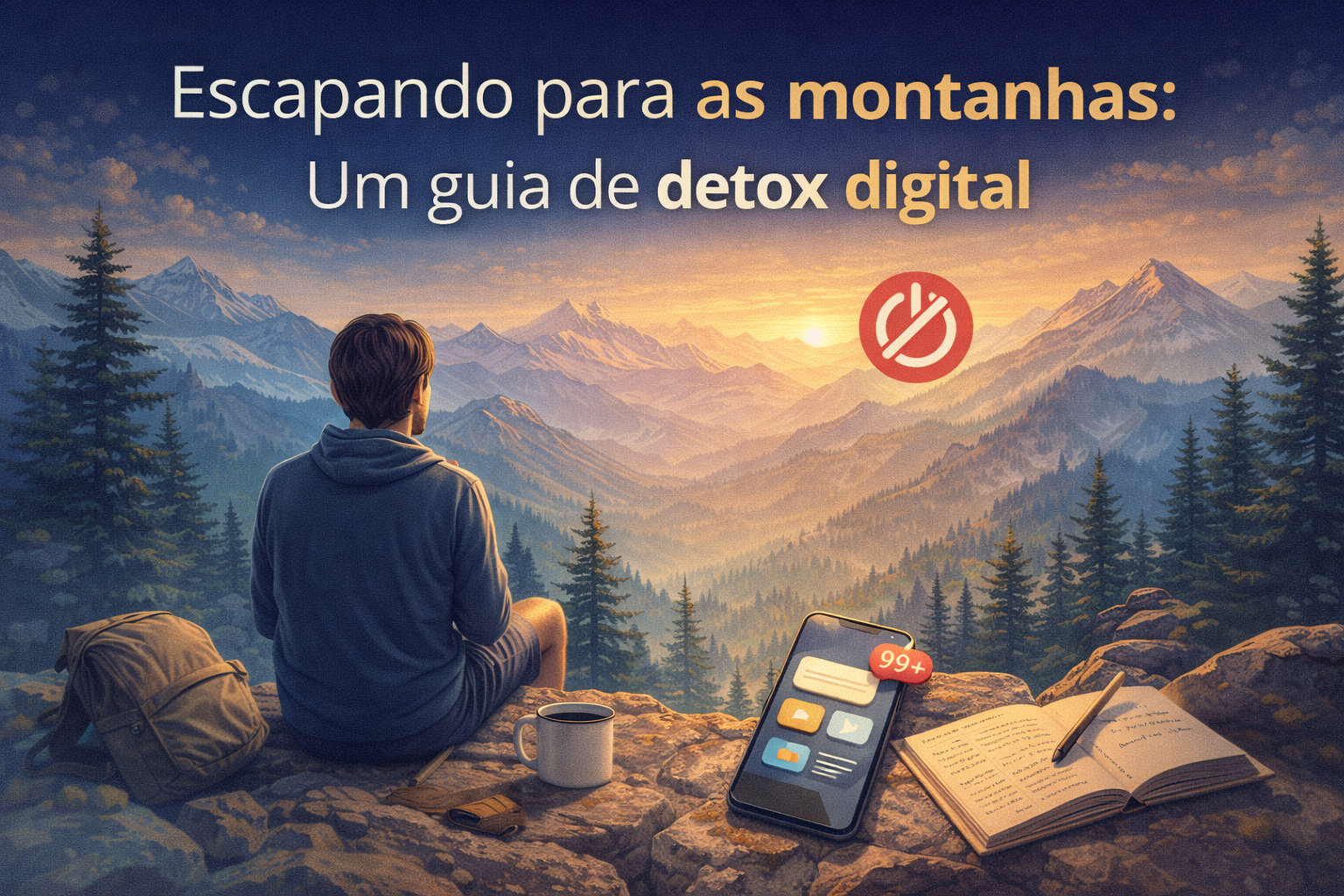 Escapando para as montanhas: Um guia de detox digital