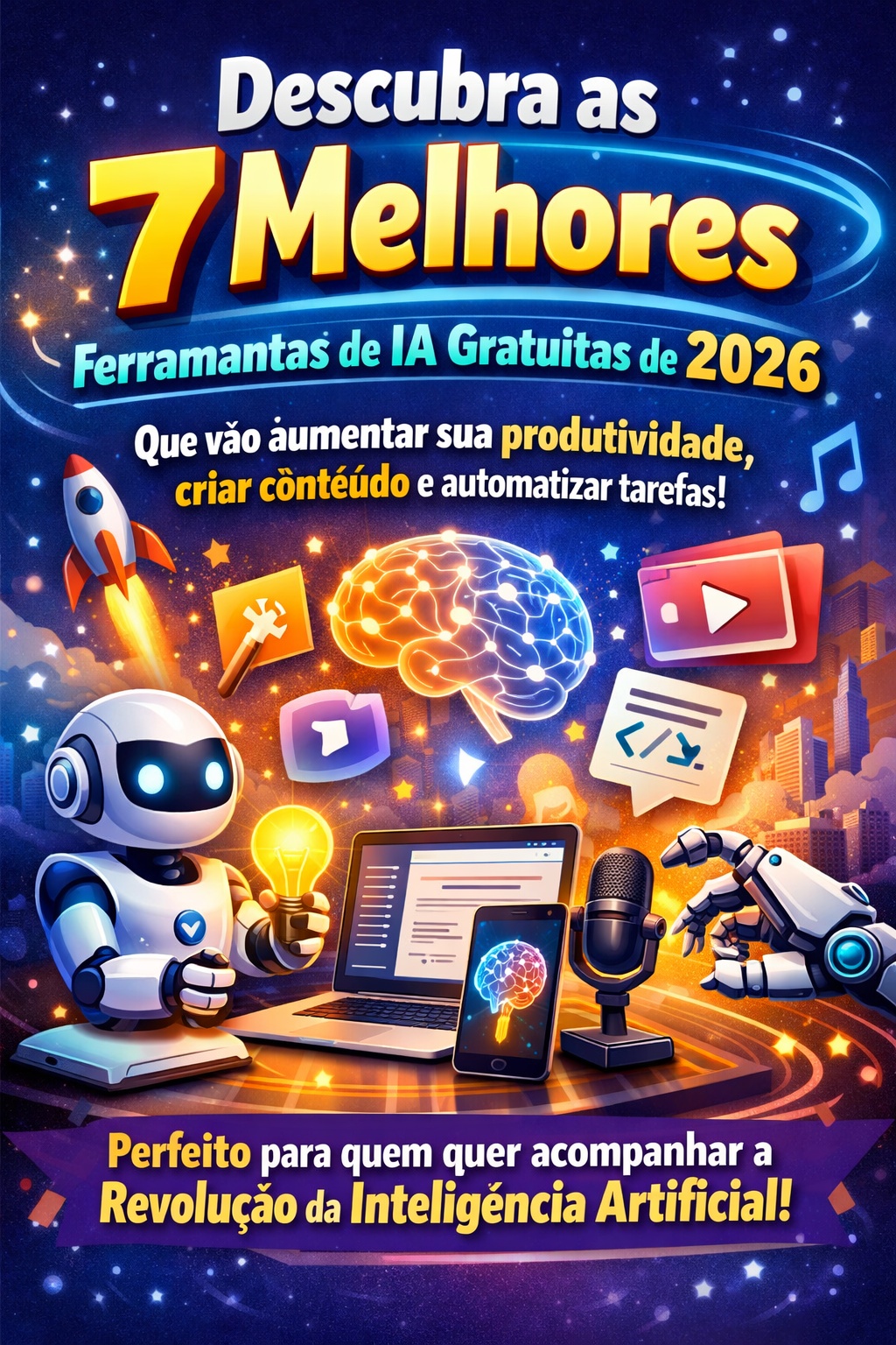 7 Ferramentas de IA Gratuitas que Todo Brasileiro Precisa Usar em 2026